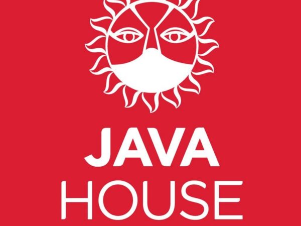 Java House logo featuring a steaming cup of coffee, symbolizing the brand's dedication to quality coffee and casual dining across East Africa.