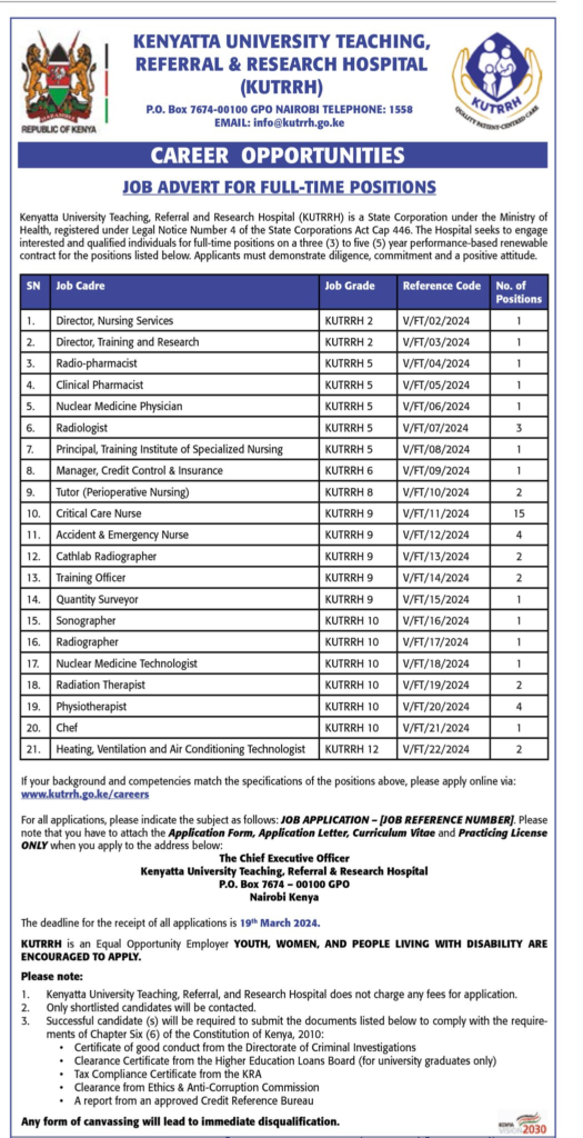 40+ Exciting Career Opportunities At Kenyatta University Teaching