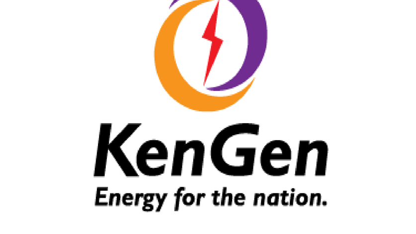 KenGen company logo featuring a stylized turbine symbol with the tagline 'Energy for the Nation'.