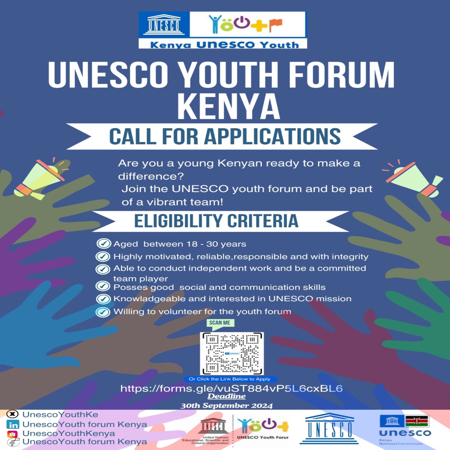 UNESCO Youth Forum Kenya – Volunteer Call for 2024/2025 Cohort