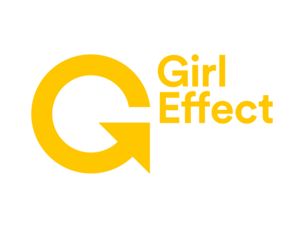 Girl Effect logo featuring bold, stylized text with vibrant colors, representing innovation and empowerment for adolescent girls globally.