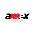 Logo of Amex Autoparts Megastore, showcasing its identity as Kenya's leading automotive parts reseller since 1988.