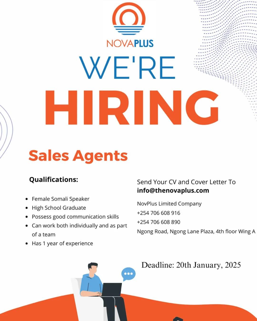 Sales Agent - Nairobi, Kenya - 2025