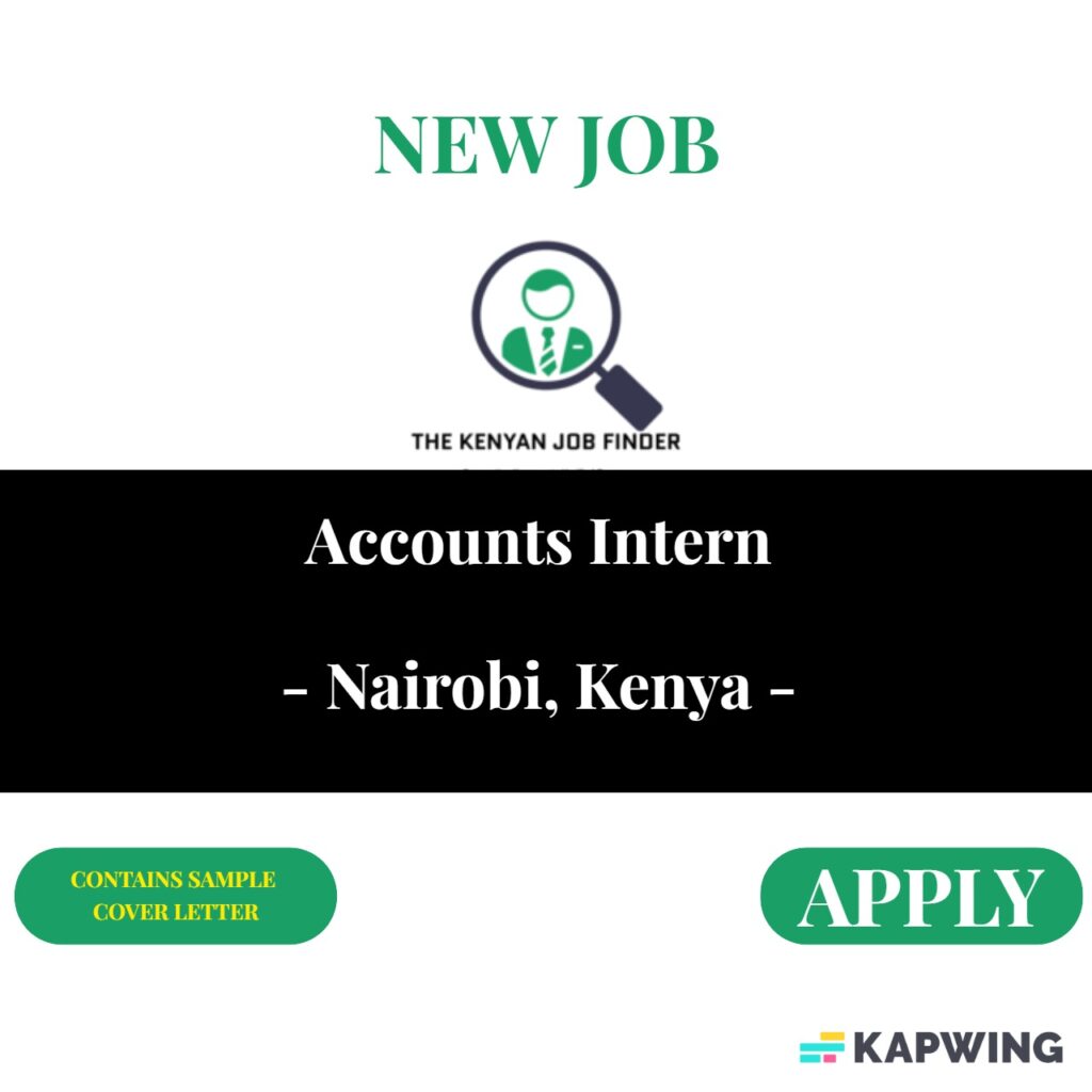 Marketing Intern Nairobi, Kenya March 2025 THE KENYAN JOB FINDER