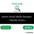 Junior Social Media Manager - Nairobi, Kenya - 2025