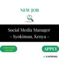 Social Media Manager - Syokimau, Kenya (2025)