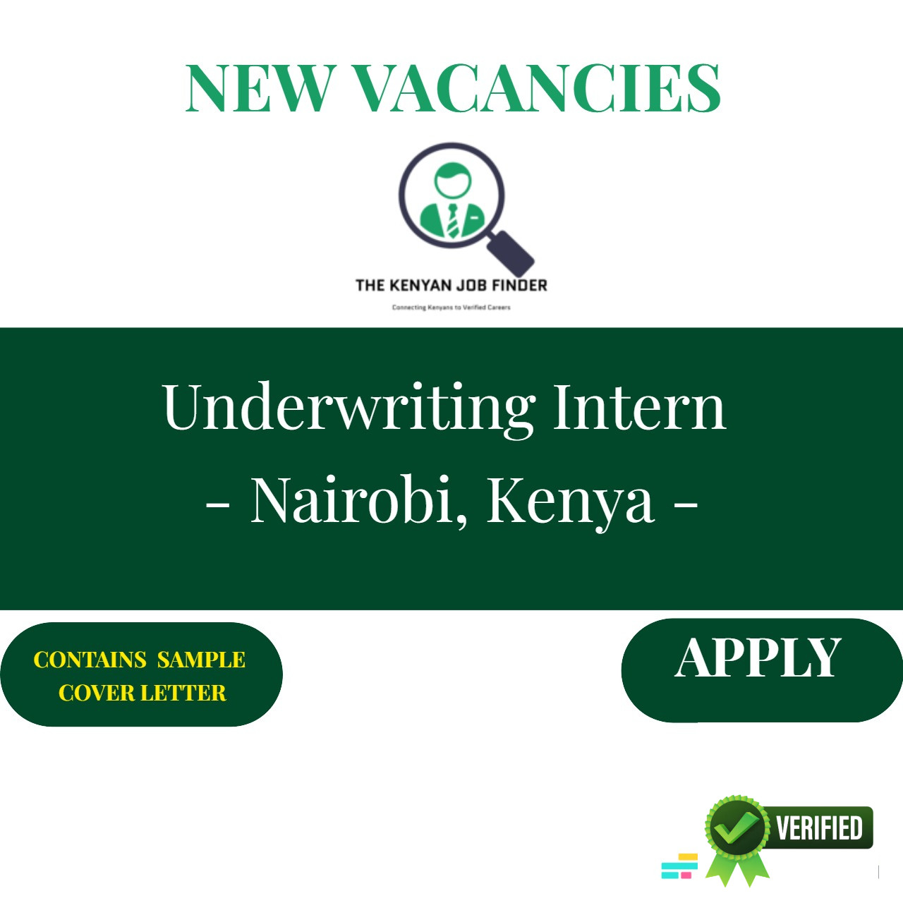 Underwriting Intern Nairobi, Kenya 2025 THE KENYAN JOB FINDER